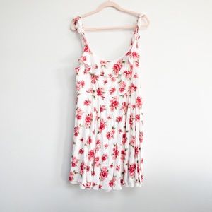 Floral Dress with flounce detail
